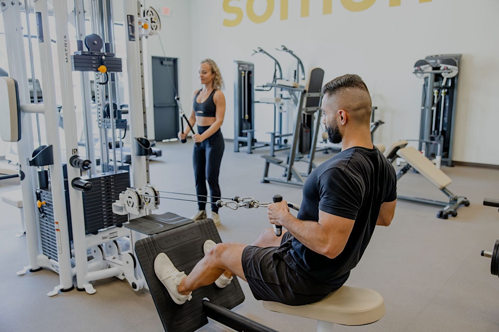 Open gym floor with Atlantis and Matrix equipment at somofit in Rohnert Park